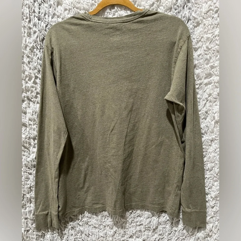 Polo Ralph Lauren OLIVE GREEN CREWNECK Cotton TEE Shirt, MEN SIZE S